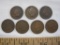 Seven US Indian Head Pennies, three 1895, three 1896, one 1898, 20.5 g