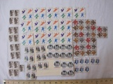 Lot of Unused US Postage Stamps from late 1970s including 13 Cent Fold Art USA: Quilts, 13 Cent USA
