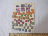Lot of Vintage US Postage Stamps from 1930-1950s including Alaska and Hawaii 3 cent stamps, Martha