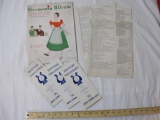 Lot of Vintage German Musical Ephemera including pamplets from Deutsche Volksleider and Germania