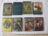 Lot of Vintage Hardcover Books including The Bobbsey Twins at Cedar Camp (1921), The Bobbsey Twins