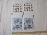 Four Sheets of USPS 1998 Animal Stamps including 40 Insects & Spiders 33 Cent Stamps and 40 Arctic