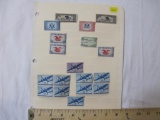 Lot of US Airmail Stamps including 9-1941 30 cent airmail stamps; 3-National Air Mail Week May 14,