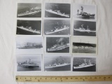 Twelve vintage Warship photographs, including Roy O. Hale, Pillsbury, Wagner and Olympia, 1.2 oz