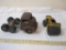 Two Vintage Pressed Metal Toys including Tonka Steam Roller and Smitty Toys Truck, see pictures for