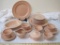 Lot of Excellent Condition Vintage Franciscan Ware El Patio Coral Pink Dishes including 4-10.25