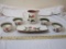 Lot of Thistle Stangl Pottery including 4 coffee cups, pitcher, and serving platter, 5 lbs
