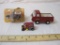 Lot of Miniature Vehicles including red Tonka Truck (metal and plastic), Matchbox Speed Shop Model