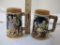 2 Vintage Ceramic Mugs, Japan, approx 5.25