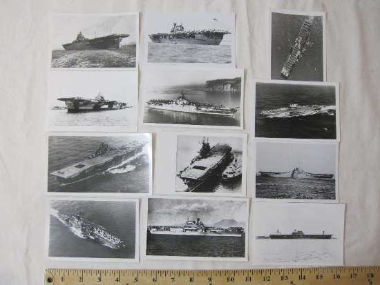 Lot of 12 vintage Warships, including Boxer, Coral Sea, Essex and Franklin, 2 oz