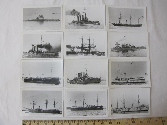 Assorted lot of German Warships, including Ironclads Kaiser and Kaiser Max and others, 2 oz