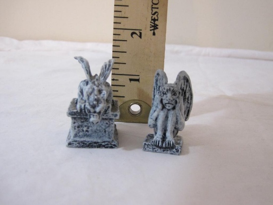 2 Lemax Porcelain Gargoyle Figurines, 2 oz