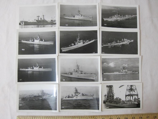 Lot of 12 vintage Warships from several countries, most of them from Canada (including the Ontario