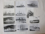 Lot of 12 vintage Warships, USS Dubuque, the Machias, Bennington and and Douglas, 2 oz