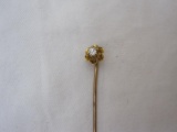Vintage 14K Gold Hat/Stick Pin, .8g