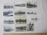 Lot of 12 vintage (1950s, 1960s, 1970s) Warship photographs, including the Andromeda, Oglethorpe,
