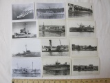 Lot of 12 vintage Warship photographs, including Tumult, Linnet, Engage and Becuna, 2 oz