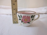Vintage Stangl Pottery Wild Rose Coffee Cup, 7 oz
