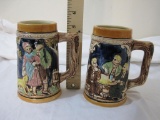 2 Vintage Ceramic Mugs, Japan, approx 5.25