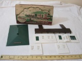 Vintage Plasticville Passenger Station Kit RS-8 by Bachmann Bros, plastic model kit for railroad