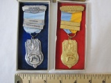 2 Vintage KPAA Rod & Gun Club Medals including 1954 Pistol Sharpshooter and 1955 Aggregate Champion,