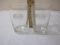 Two Vintage Howard Johnson's Motor Lodges Drinking Glasses, 4 1/4