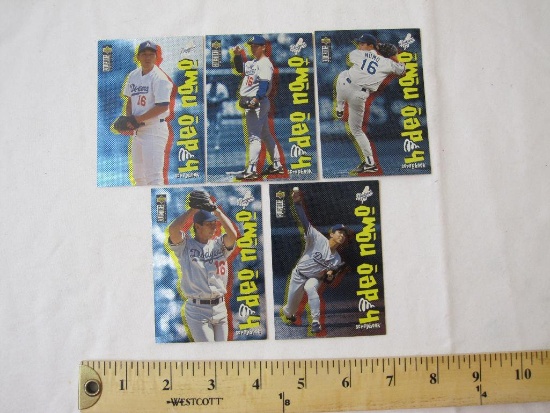 Hideo Nomo Upper Deck Scrapbook Complete Set of 5 Baseball Cards, 2 oz