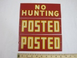 Three Vintage HY-KO Products Metal Fine Reflecting Signs including 