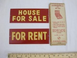 Two Vintage HY-KO Products Metal Fine Reflecting Signs including 