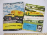 Two Vintage Mayflower World-Wide Movers Road Atlas from 1950 and 1970, 2 lbs 10 oz