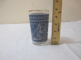 Vintage Gold-trimmed Niagara Falls-Canada Drinking Glass, 5