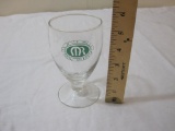 Vintage Monticello Raceway Stemmed Drinking Glass, 5 1/2