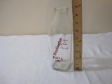 Vintage Glass Milk Bottle from Huntington Dairy Inc, one quart, 1 lb 2 oz