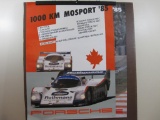Two 1985 Porsche Posters including 1000 km Mosport '85 and 24 Stunden Le Mans '85 Porsche Gratuliert