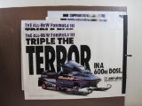 Lot of Four Snowmobile Posters including 2 Ski-doo The All-New Formula III Triple the Terror in a