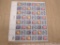 Full sheet of Mineral Heritage 10 cent US Stamps, 1538-41, 1974