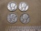 Four US Silver Dimes, 1941S, and three 1942, 9.8g