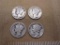 Four US Silver Dimes, 1942D, 1920, 1924, and 1943, 9.5g