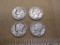 Four Mercury Dimes US Silver Coins: 1939 and three-1942, 9.6 g