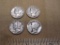 Four Mercury Dimes US Silver Coins: 1926, two-1942 and 1942-S, 9.5 g