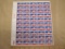 Plane & Globes 1976 25-cent US Airmail Stamps, #C89 intact sheet of 50