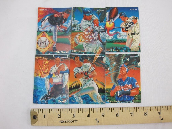 1995 Fleer Pro Visions Complete Baseball Card Set, 6 cards, 2 oz