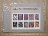 Art of the Native American Full Pane of ten 37 cent US Stamps, Full pane, sealed