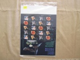 Full Pane of 20 37 cent Night Friends American Bats US Stamps, sealed