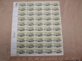 Great Northwest 1820 Fort Snelling 6-cent US Stamps, #1409 intact sheet of 50, 1970