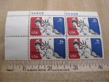 4 US 18 cent Airmail stamps, Statute of Liberty, C87