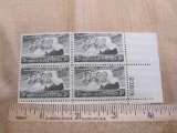 These Immortal Chaplains, four 3 cent US Stamps, 956