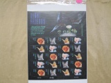 Night Friends American Bats 37-cent US Stamps, #3661-3664 intact sheet of 20