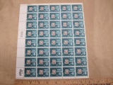 Stamp Collecting 1972 8-cent US Stamps, #1474 intact sheet of 40