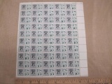 Let Freedom Ring 10-cent US Airmail Stamps, #C57 intact sheet of 50